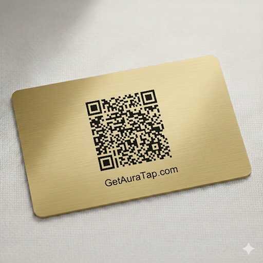 Gold Metal NFC AuraTapp Card
